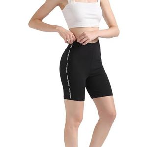 Calvin Klein Jeans Elastische fietsbroek met logo voor dames, zwart., XS