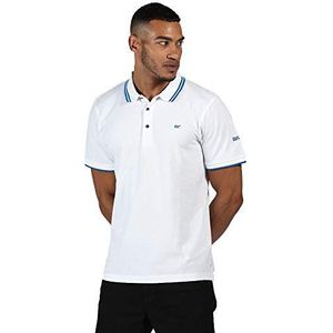 Talcott II T-shirt van coolweave katoen met kraag met knoopsluiting