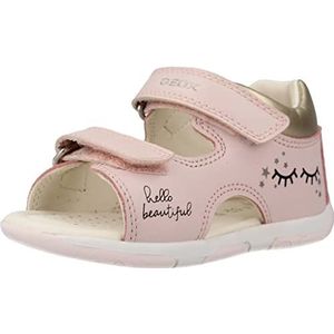 Geox B sandaal Tapuz Girl baby-meisjes sandaal, roze goud, 22 EU