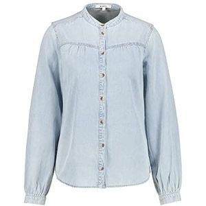 Garcia Damesshirt met lange mouwen, kleur: Morning Blue, maat XL, Morning Blue, XL