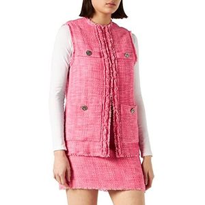 Pinko Vrouwen Grottaglie Gilet Stuoia Maltin jas, P47_ROSA ROVENTE, 40