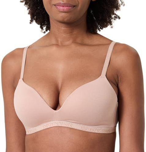 EMPORIO ARMANI Dames Essential Studs Gewatteerde Triangle BH Roze S, roze, S