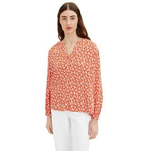 TOM TAILOR Dames blouse 1035244, 31119 - Red Floral Design, 32
