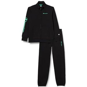 Champion Legacy Sweatsuits B-American Tech Powerblend Fleece Full Zip Sportpak Kinderen en Jongens, Nero, 7-8 Jaar