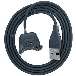 System-S USB 2.0 kabel in zwart laadstation oplaadkabel voor Samsung R220 Fit2 Smartwatch