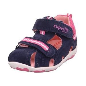 Superfit Fanni Sandalen voor meisjes, Blauw roze 8000, 18 EU