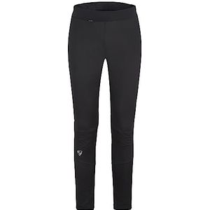 Ziener NURA Softshellbroek voor dames, langlauf-legging, winddicht, elastisch, zwart, 34