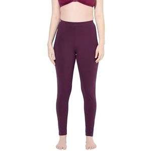 Ulla Popken - Dameslegging - Druivenrood - Skinny - Oeko-Tex Gecertificeerd