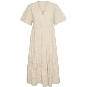 Jerseyjurk - Effen - Katoen - Volant - Gedrapeerd - Losse Pasvorm - Kwartmouw