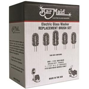 Bar Maid BRS-1722 Borstelset - Elektrische Glas Vervangende Borstel