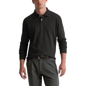 Marc O'Polo - Shirt - Zwart - Lange Mouw - Polokraag