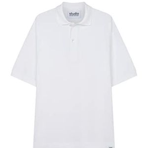 Seidensticker T-shirt voor heren, oversized, korte mouwen, wit, L