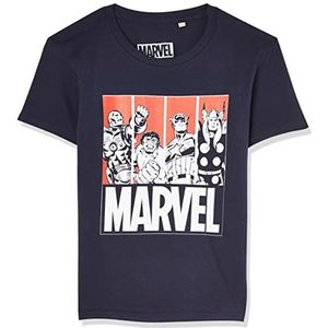 Marvel BOMARCOTS167 T-shirt, Navy, 06 jaar, jongens, Marine., 6 Jaren