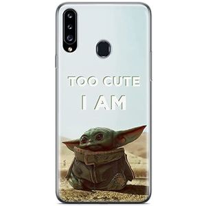 ERT GROUP mobiel telefoonhoesje voor Samsung A20S origineel en officieel erkend Star Wars patroon Baby Yoda 004 optimaal aangepast aan de vorm van de mobiele telefoon, hoesje is gemaakt van TPU