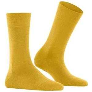 FALKE Dames Sensitive Berlin duurzame katoenen scheerwol met comfortabele band voor diabetici, damessokken, ademend, breed 1 paar sokken, geel (Mimosa 1265), 39-42