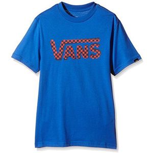 Vans Boy's Checker Classic Jongens T-shirt met korte mouwen, Grijs (Athletic Heather/Poseidon/Sterling Blue), Groot