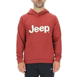 JEEP O102886-R077 J Capuchontrui voor heren - Grote opdruk J23W Heren Bordeaux M