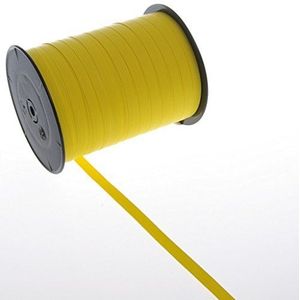 Weerbestendig polyband met ""houtnerf"" - geel - 7 mm - 250 m rol - 94