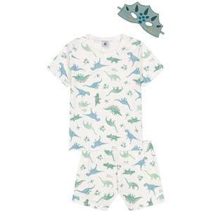 Petit Bateau Pyjama's en maskers voor kinderen en jongeren, Wit/Veelkleurig., 3 Jaar