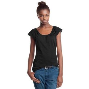 ESPRIT Dames T-Shirt Regular Fit, D21608, zwart (black 001), 34 NL