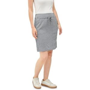 Cecil - Gestreepte Seersucker Rok - Blauw - Dames