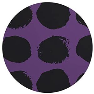 Questo Casa, Ronde digitaal bedrukte muismat, antislip onderkant, voor kantoor en thuis, diameter: 22 cm