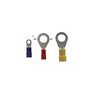 KPS 702200045 voorgeïsoleerde eindstukken, rond, 4 mm2-6 mm2, geleiderdoorsnede, 15 mm breed, geel, 100 stuks