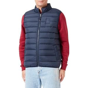 MUSTANG Style Dennis Light Vest gewatteerd vest voor heren, Total Eclipse 5226, 4XL grote maten