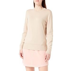 GANT Dames Light Cotton C-Neck Trui, Dry Sand, Standaard, Dry Sand, XL