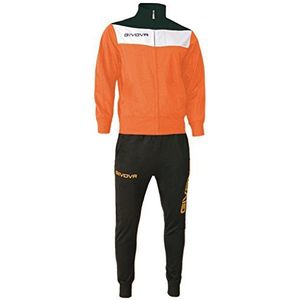 Givova TR024 - trainingspak Campo, oranje/zwart, XL