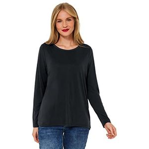 Gebreide Trui - Zwart - Fijne Zijde-Look - Ronde Hals - Lange Mouwen