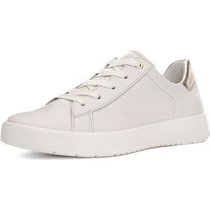 Sneakers - Effen - Leer - Contrasterende Inserts - Snoersluiting