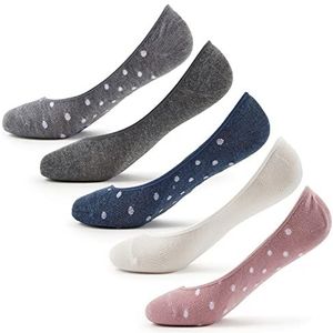Keds Dames Extra LowCut Gebreide Liners Liner Sokken, Grijs (5 paar), eenheidsmaat, grijs (5 paar), One Size
