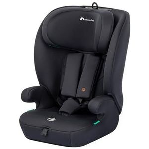 Bebeconfort Ever i-Safe, meegroei-autostoel, 15 m - 12 j, 76-150 cm, peuterautostoel, R129 veiligheid, bescherming bij zijdelingse botsingen, 11 hoofdsteunposities, ingebouwde armleuningen, Full Black