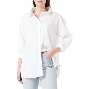 Wrangler Dames 1 PKT Shirt, Worn White, X-Small, Worn White, XS
