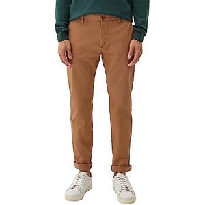 s.Oliver Heren Chino Broek, Slim Fit, Brown, 29/30