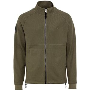 camel active Heren 409402/1W26 Gebreid vest, Olive Brown, 6XL, olijfbruin, 6XL