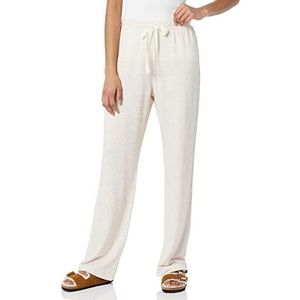 Amazon Essentials Lichtgewicht lounge badstof pyjamabroek voor dames, ivoor zebra streep, groot
