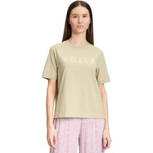 Cartoon Dames T-shirt van het merk, 100% katoen, Patch kaki/kaki, 46
