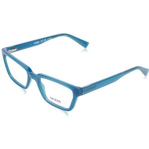 Guess Uniseks bril voor volwassenen, Blauw (Shiny Blue), 54/19/145