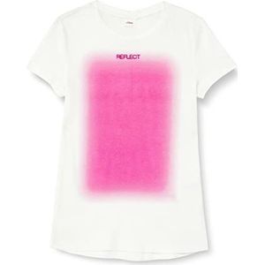 s.Oliver T-shirt voor meisjes, korte mouwen, Crème 210, 164 cm