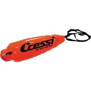 CRESSI Floating Buoy Small, kleine opblaasbare signaalboei voor zwemmer/snorkel/duikers, uniseks, volwassenen, oranje, S