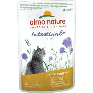 Almo Nature Holistic Functional Digestive Intestinal Help Natvoer met gevogelte, voor volwassen katten, 30 x 70g