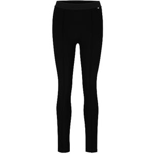 BOSS Dames C Estretch Slim-Fit leggings van stretch-jersey met logo op de tailleband, zwart 1, XS