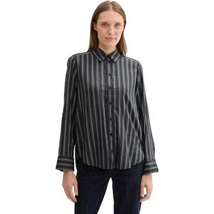 TOM TAILOR Damesblouse, 36552 - Hedendaagse Navy Check, 36