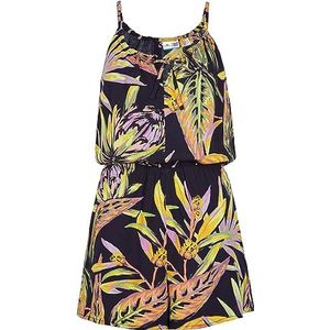 O'NEILL Leina Playsuit, 39033 Black Tropical Flower, standaard voor dames, 39033 Black Tropical Flower