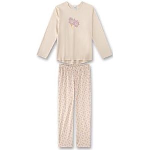 Sanetta meisjes pyjamaset, beige, 128 cm