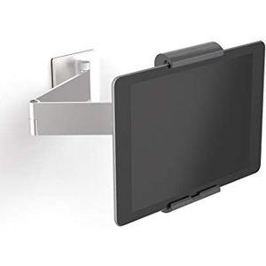 Durable 893423 Tablet houder muur (met draaibare arm voor 7-13 inch tablets, draaibaar met anti-diefstal ankerpunt) zilver/antraciet