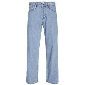 JACK & JONES Heren loose fit jeans JJIEDDIE JJORIGINAL MF 710 Loose Fit Jeans, Denim Blauw, 27W x 34L