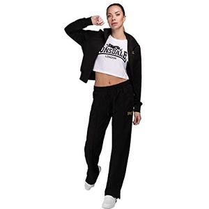 Lonsdale Trainingspak voor dames, cropped CARBOST, zwart/goud, M 117399